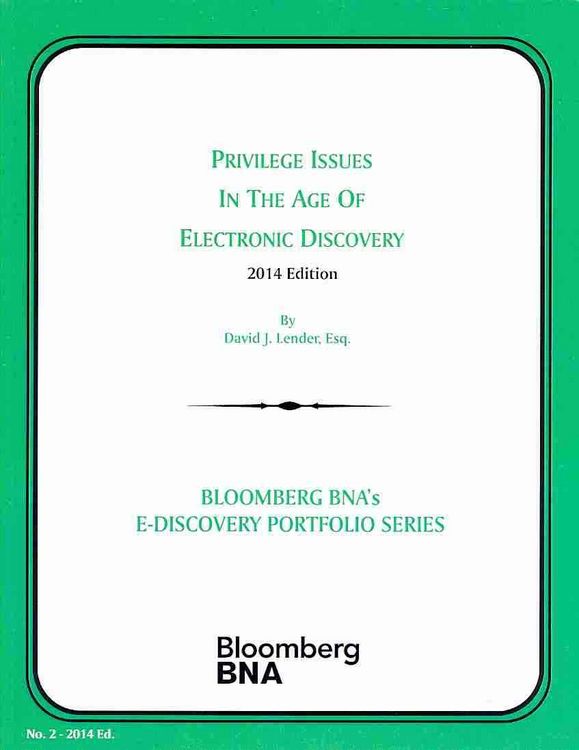 Produktbild: Privilege Issues in the Age of Electronic Discovery