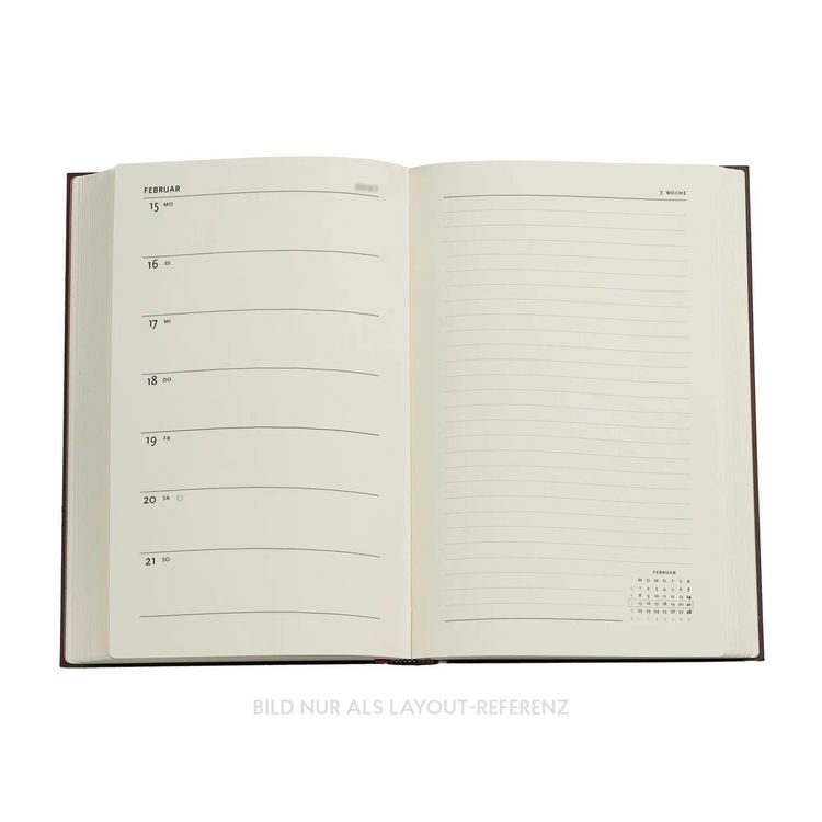 Produktbild: 12-Monatskalender 2027 Blue Luxe Maxi Verso