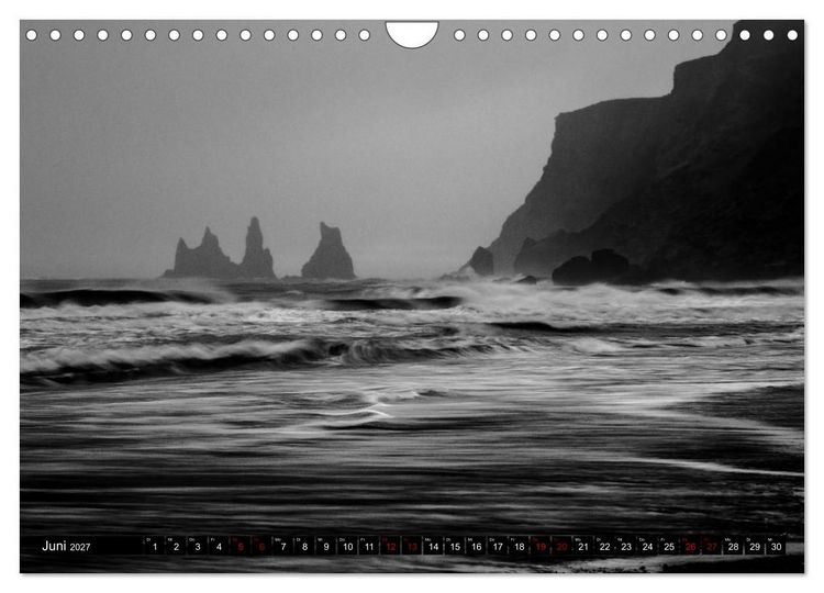 Produktbild: Dramatik in SW (Wandkalender 2027 DIN A4 quer), CALVENDO Monatskalender