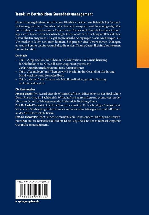 Produktbild: Trends im Betrieblichen Gesundheitsmanagement