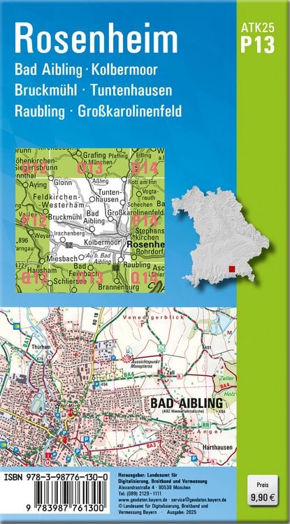 Produktbild: ATK25-P13 Rosenheim (Amtliche Topographische Karte 1:25000)