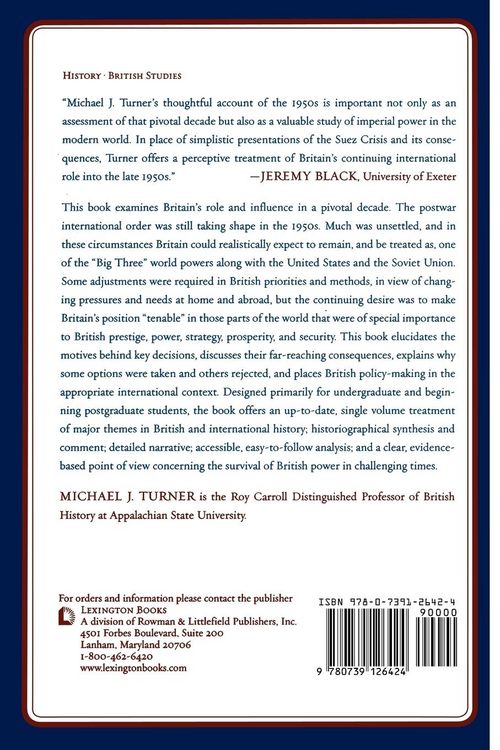 Produktbild: British Power and International Relations during the 1950s
