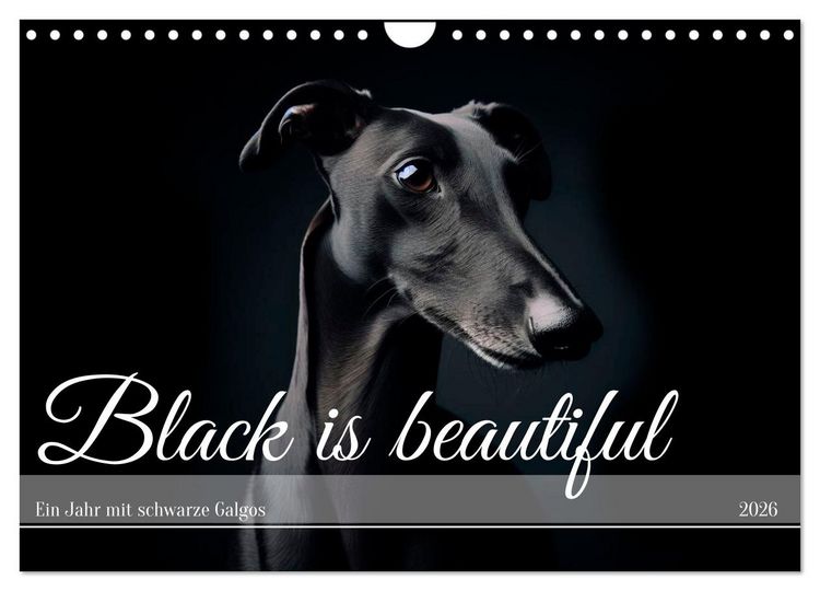 Produktbild: Black is beautiful (Wandkalender 2026 DIN A4 quer), CALVENDO Monatskalender