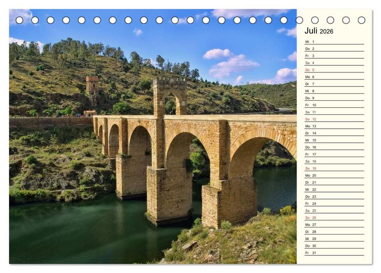 Produktbild: R&ouml;mische Bauwerke in Europa (Tischkalender 2026 DIN A5 quer), CALVENDO Monatskalender