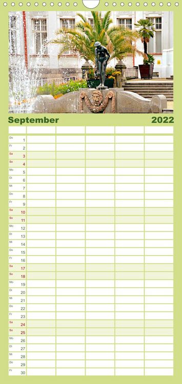 Produktbild: Familienplaner Kurort Karlsbad (Wandkalender 2022 , 21 cm x 45 cm, hoch)
