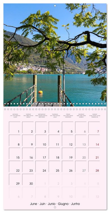 Produktbild: Evasion &agrave; Montreux (Calendrier mural carr&eacute; 2026 30x30 cm) Calendrier double avec une page pour vos prises de notes