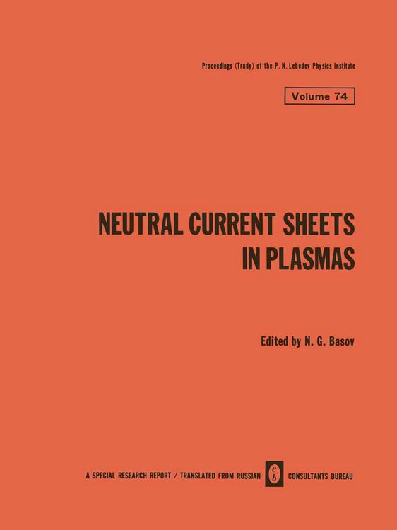 Produktbild: Neutral Current Sheets in Plasmas