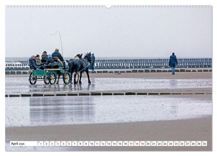 Produktbild: Wintertage auf Norderney (hochwertiger Premium Wandkalender 2026 DIN A2 quer), Kunstdruck in Hochglanz