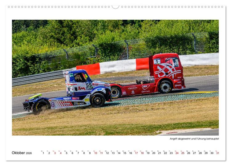 Produktbild: TRUCK RACING - Motorsport in XXL (Wandkalender 2026 DIN A2 quer), CALVENDO Monatskalender
