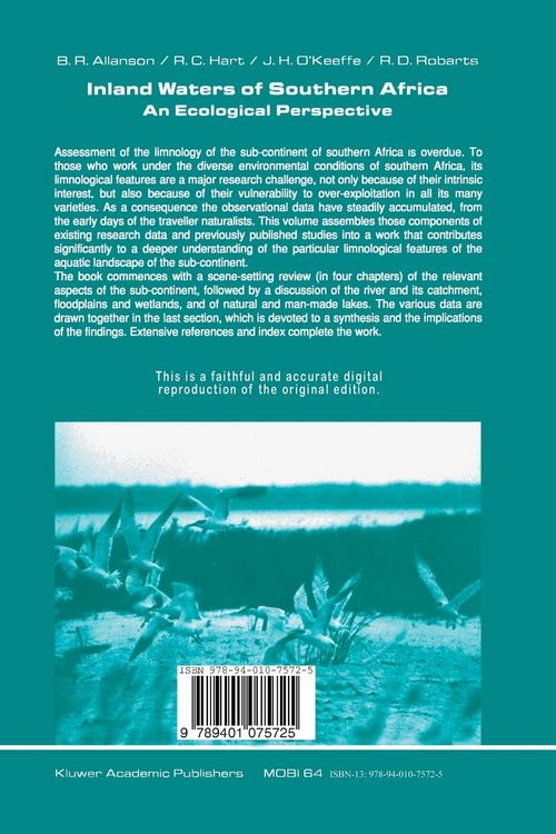 Produktbild: Inland Waters of Southern Africa: An Ecological Perspective