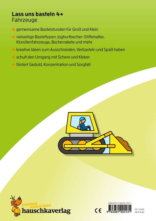 Produktbild: Lass uns basteln &ndash; Bastelbuch ab 4 Jahre &ndash; Fahrzeuge