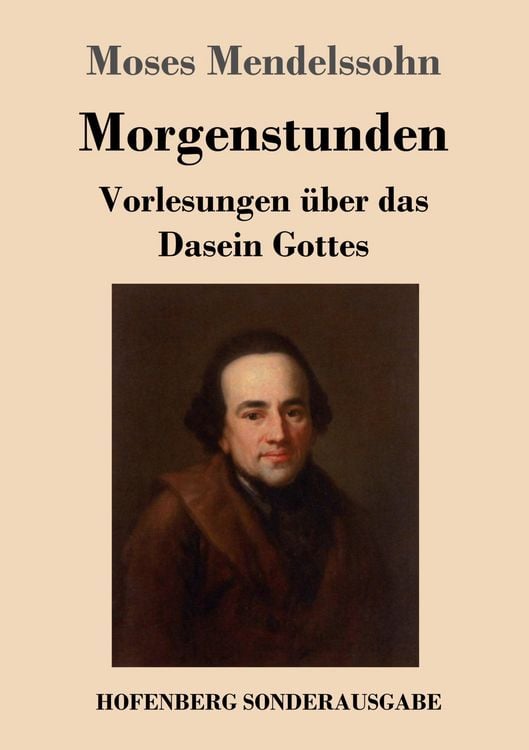 Produktbild: Morgenstunden oder Vorlesungen &uuml;ber das Dasein Gottes
