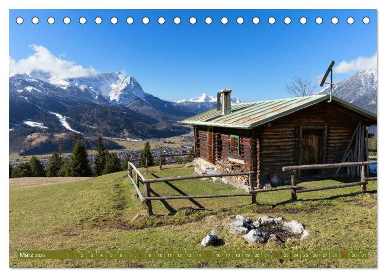 Produktbild: Rund um die Zugspitze (Tischkalender 2026 DIN A5 quer), CALVENDO Monatskalender