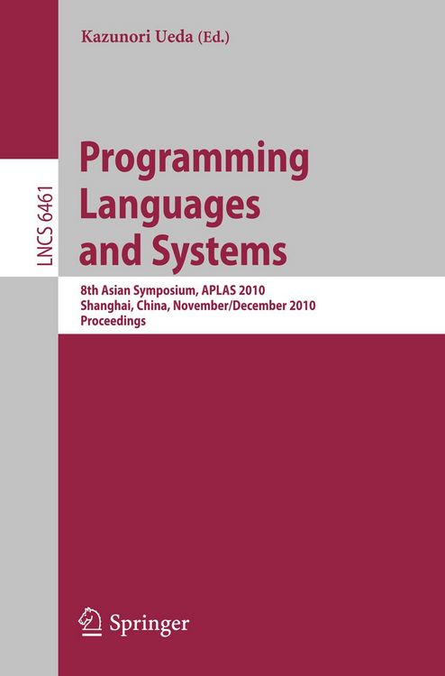 Produktbild: Programming Languages and Systems
