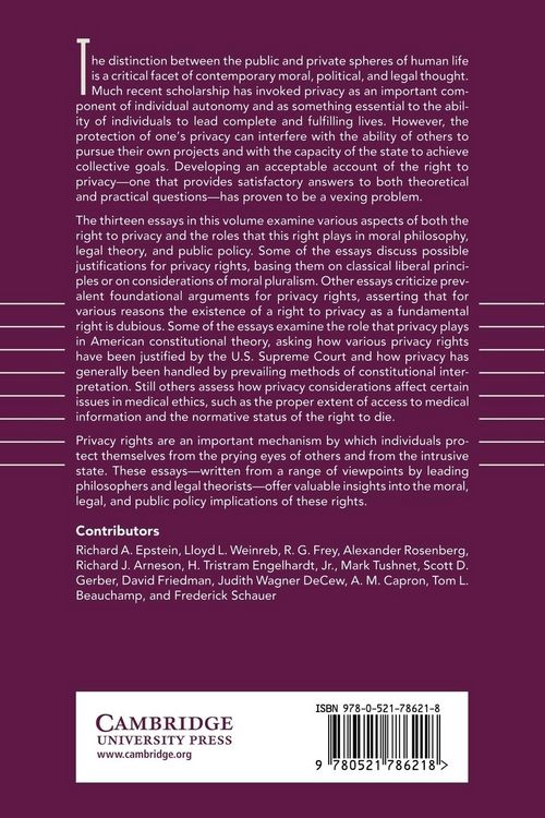 Produktbild: The Right to Privacy