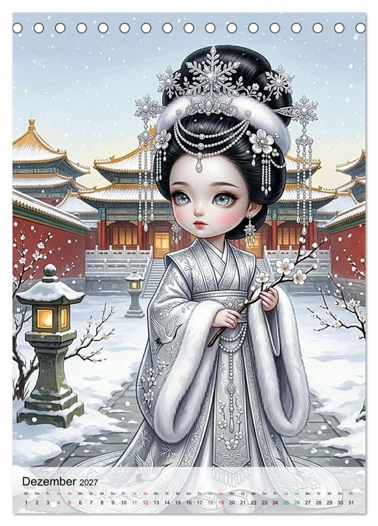 Produktbild: Fabulous Dolls &ndash; Perlen Asiens (Tischkalender 2027 DIN A5 hoch), CALVENDO Monatskalender