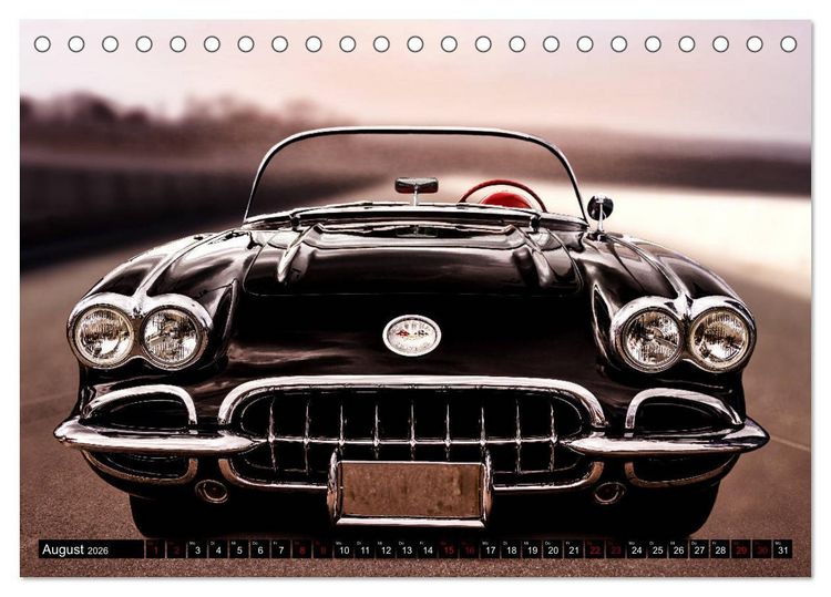 Produktbild: American Classic Cars (Tischkalender 2026 DIN A5 quer), CALVENDO Monatskalender