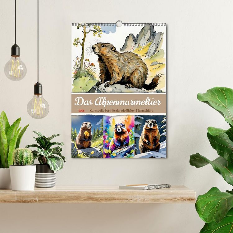 Produktbild: Das Alpenmurmeltier (Wandkalender 2026 DIN A3 hoch), CALVENDO Monatskalender