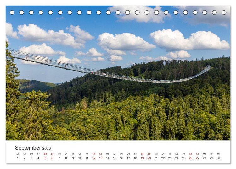 Produktbild: Sauerland - hier muss man mal gewesen sein (Tischkalender 2026 DIN A5 quer), CALVENDO Monatskalender