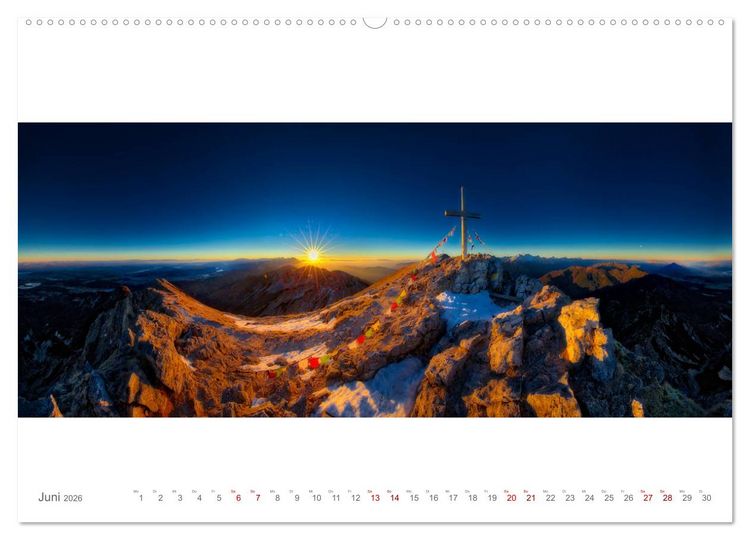 Produktbild: BergBlicke! (hochwertiger Premium Wandkalender 2026 DIN A2 quer), Kunstdruck in Hochglanz
