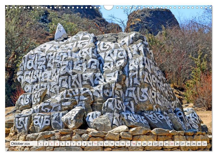 Produktbild: BUDDHISMUS in NEPAL (Wandkalender 2026 DIN A3 quer), CALVENDO Monatskalender