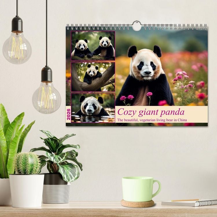 Produktbild: Cozy giant panda (Wall Calendar 2026 DIN A4 landscape), CALVENDO 12 Month Wall Calendar