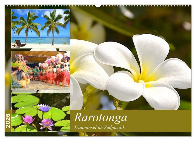 Produktbild: Rarotonga - Trauminsel im S&uuml;dpazifik. (Wandkalender 2026 DIN A2 quer), CALVENDO Monatskalender