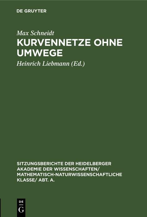 Produktbild: Kurvennetze ohne Umwege