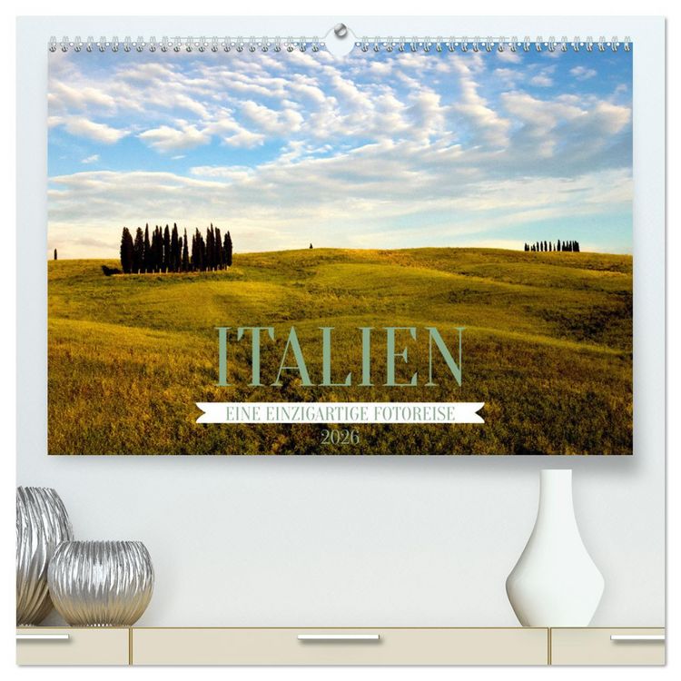 Produktbild: Italien, eine einzigartige Fotoreise (hochwertiger Premium Wandkalender 2026 DIN A2 quer), Kunstdruck in Hochglanz