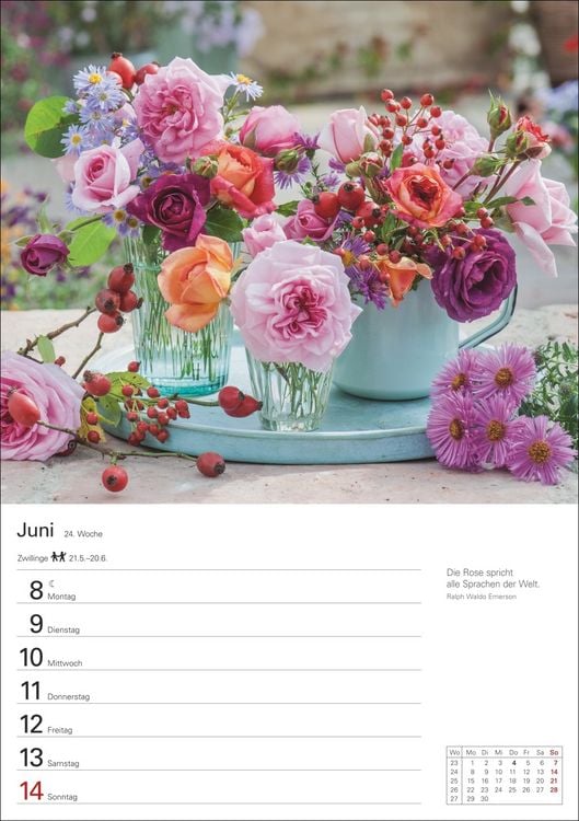 Produktbild: Blumenpracht Wochenplaner 2026 - 53 stimmungsvolle Fotografien
