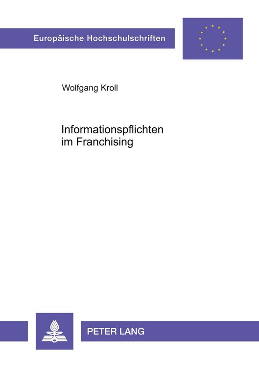 Produktbild: Informationspflichten im Franchising