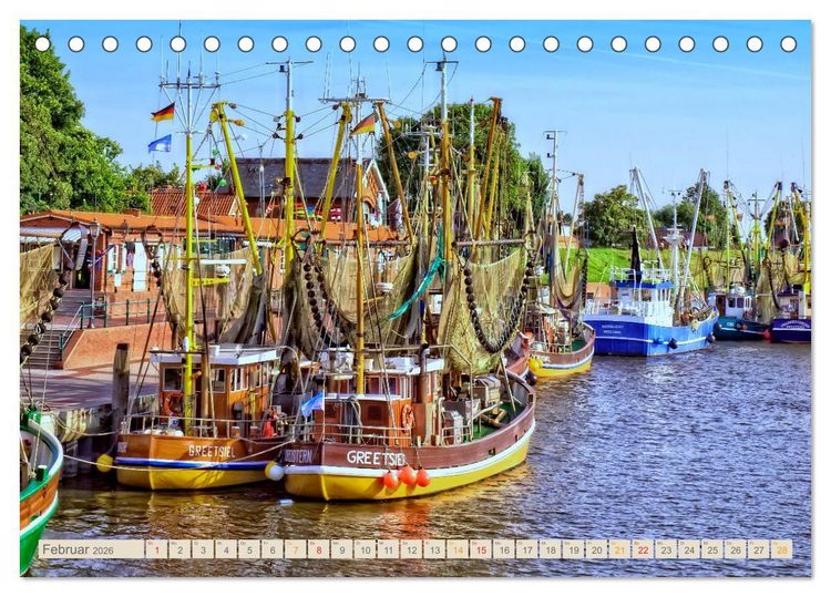 Produktbild: Reise an die Nordsee - Greetsiel (Tischkalender 2026 DIN A5 quer), CALVENDO Monatskalender