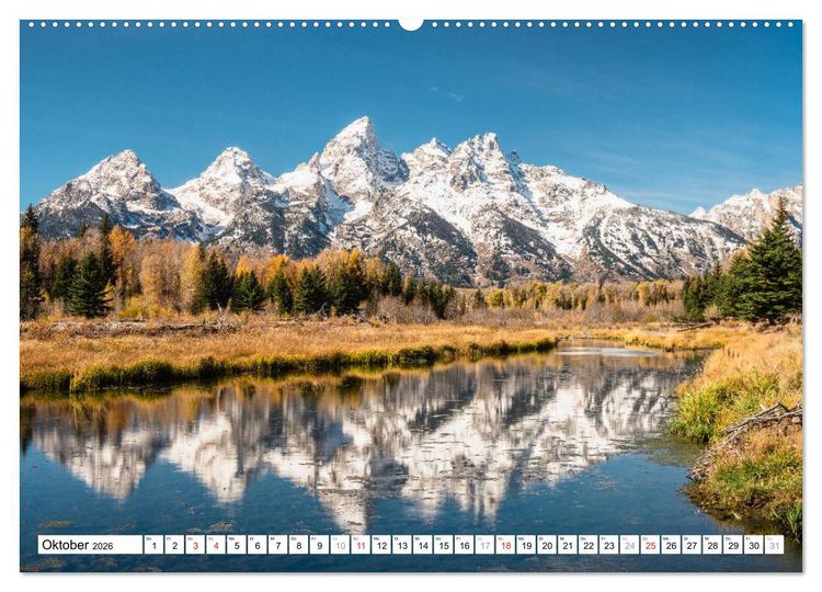 Produktbild: Grand Teton National Park (Wandkalender 2026 DIN A2 quer), CALVENDO Monatskalender