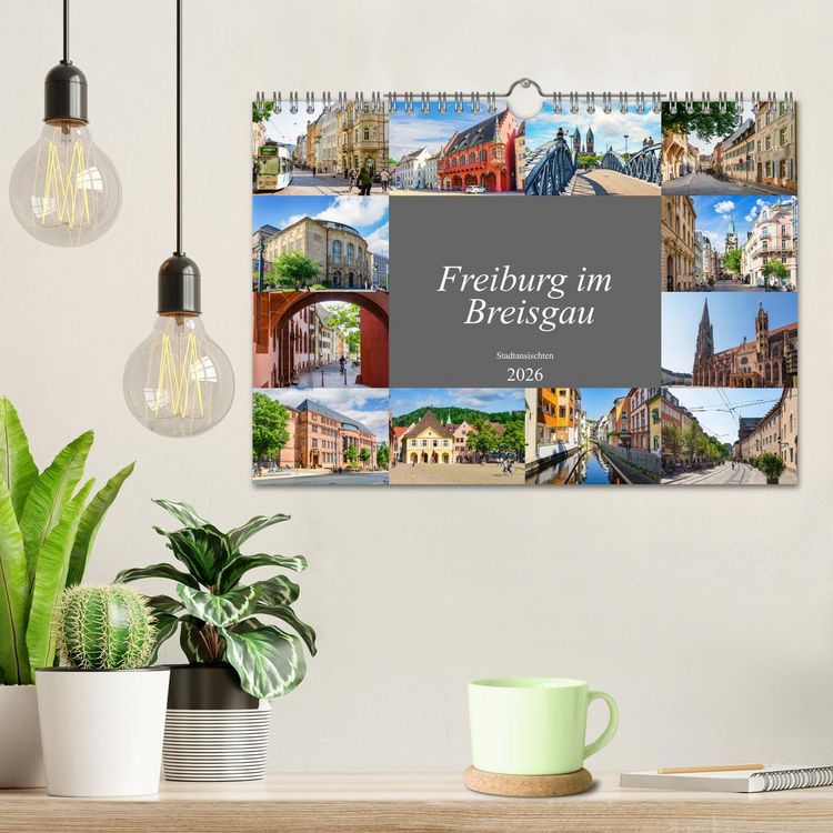 Produktbild: Freiburg im Breisgau Impressionen (Wandkalender 2026 DIN A4 quer), CALVENDO Monatskalender
