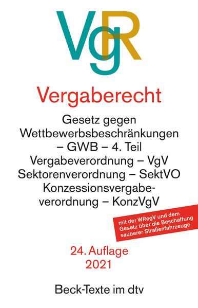 Produktbild: Vergaberecht (VgR)