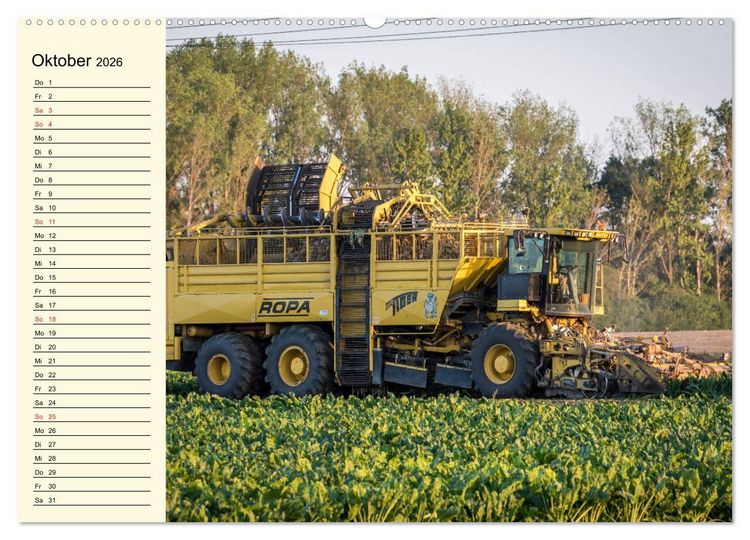 Produktbild: Landwirtschaftliche Maschinen im Einsatz (hochwertiger Premium Wandkalender 2026 DIN A2 quer), Kunstdruck in Hochglanz
