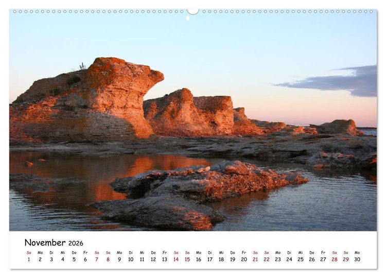 Produktbild: Gotland Impressionen (hochwertiger Premium Wandkalender 2026 DIN A2 quer), Kunstdruck in Hochglanz