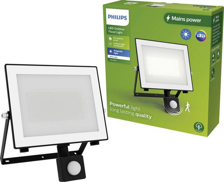 Produktbild: Philips LED Lois 929004642601 LED-Au&szlig;enstrahler mit Bewegungsmelder 50 W Leuchtfarben: Warmwei&szlig;
