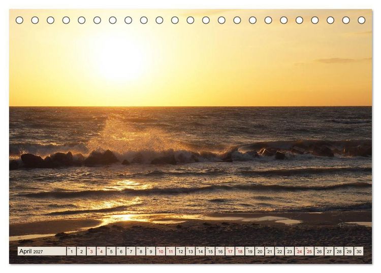 Produktbild: Ostseebad Wustrow K&uuml;stenimpressionen (Tischkalender 2027 DIN A5 quer), CALVENDO Monatskalender