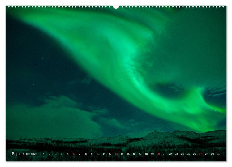 Produktbild: Nordlichter Europas (hochwertiger Premium Wandkalender 2026 DIN A2 quer), Kunstdruck in Hochglanz
