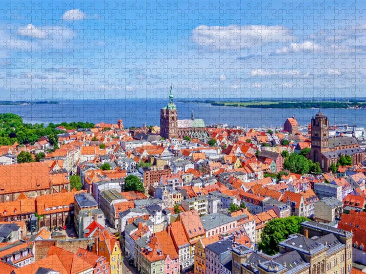 Produktbild: CALVENDO Puzzle Stralsund | 1000 Teile Lege-Gr&ouml;&szlig;e 64x48cm Foto-Puzzle f&uuml;r gl&uuml;ckliche Stunden