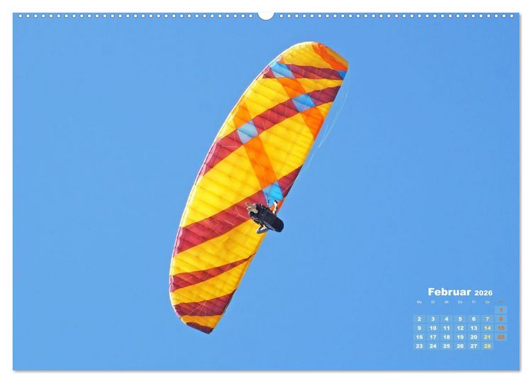 Produktbild: Paragliding: Der Traum vom Fliegen (Wandkalender 2026 DIN A2 quer), CALVENDO Monatskalender
