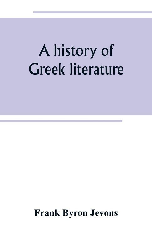 Produktbild: A history of Greek literature