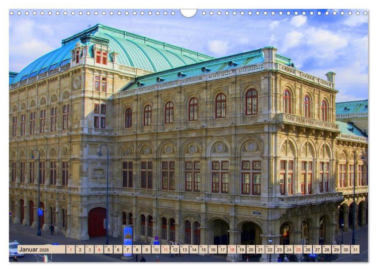 Produktbild: Geliebtes Wien. &Ouml;sterreichs Perle an der Donau (Wandkalender 2026 DIN A3 quer), CALVENDO Monatskalender