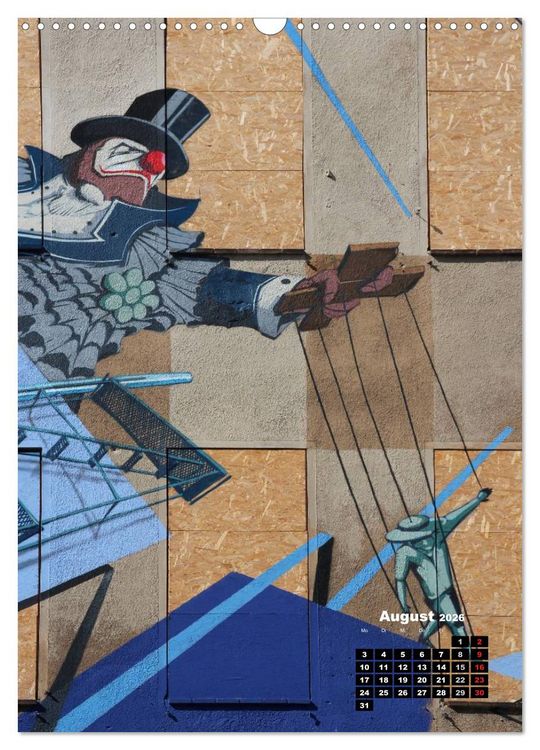 Produktbild: Graffiti & Streetart 2026 (Wandkalender 2026 DIN A3 hoch), CALVENDO Monatskalender