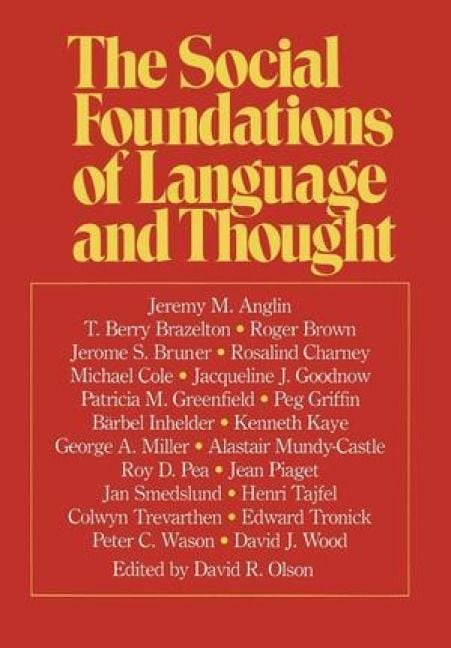 Produktbild: The Social Foundations of Language and Thought