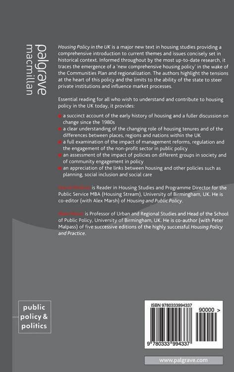 Produktbild: Housing Policy in the UK