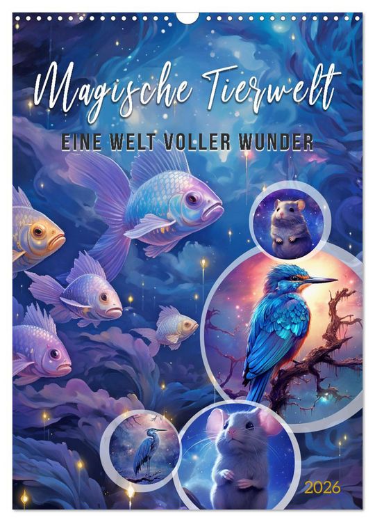 Produktbild: Magische Tierwelt (Wandkalender 2026 DIN A3 hoch), CALVENDO Monatskalender