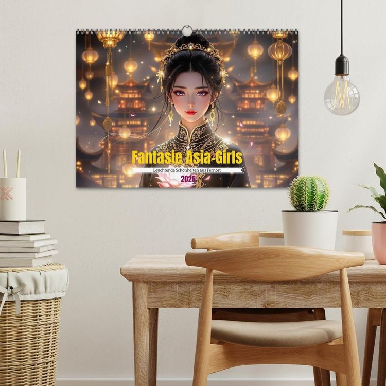 Produktbild: Fantasie Asia-Girls (Wandkalender 2026 DIN A3 quer), CALVENDO Monatskalender