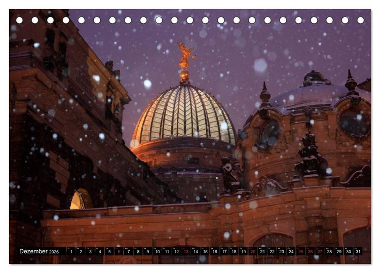 Produktbild: Elbflorenzansichten (Tischkalender 2026 DIN A5 quer), CALVENDO Monatskalender